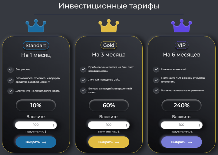 Инвестиционные планы проекта CGToken