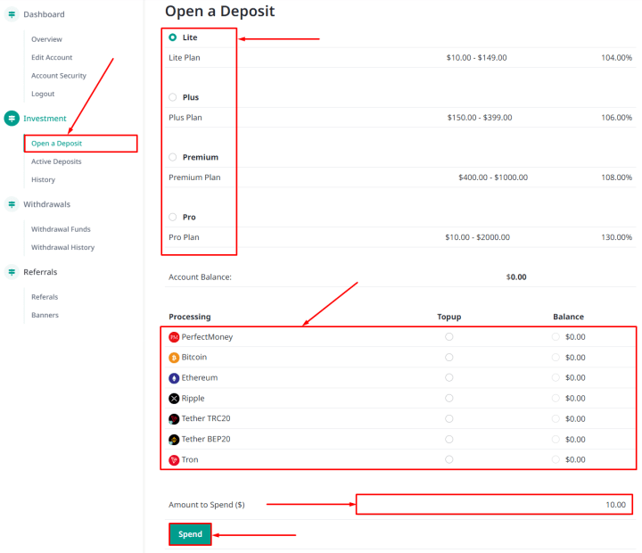 Создание депозита в проекте XettaPro