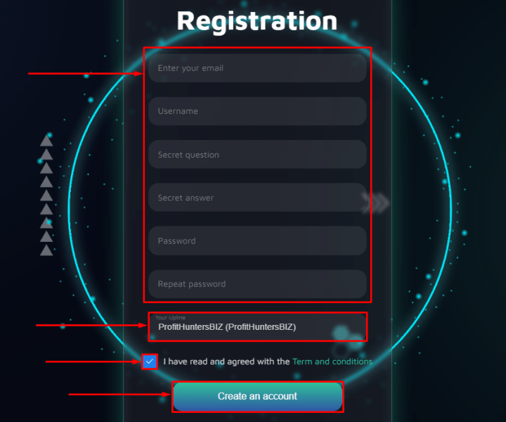 Регистрация в проекте Rezlet