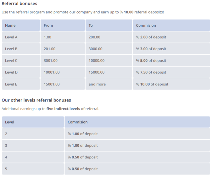 Affiliate program of the Freex project