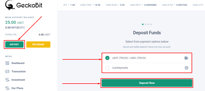 Uzupełnienie salda w projekcie GeckoBit