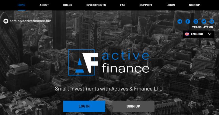 Overview of the ActiveFinance project