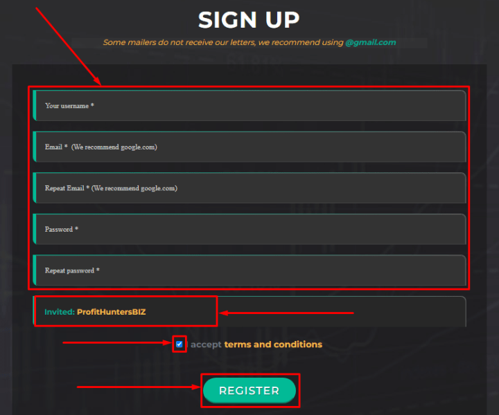 Registration in the Pool Energy project