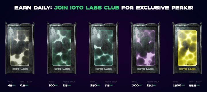 Investment plans of the Ioto Labs project
