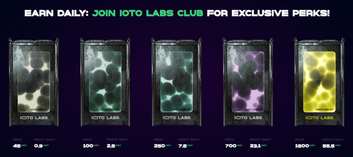 Инвестиционные планы проекта Ioto Labs