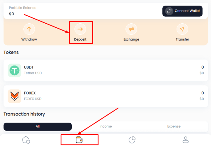 Пополнение баланса в проекте FoxPay Пополнение баланса в проекте FoxPay