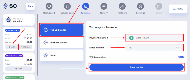 Topping up your balance in the Snipers Codes project