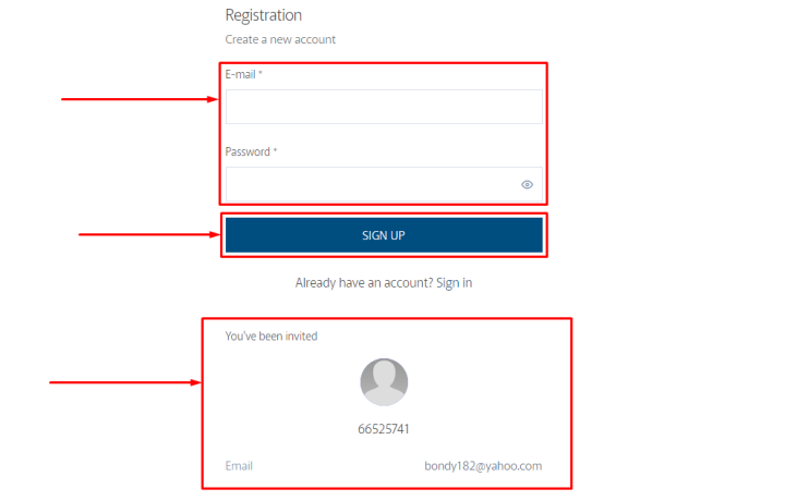 Registration in the SSS project