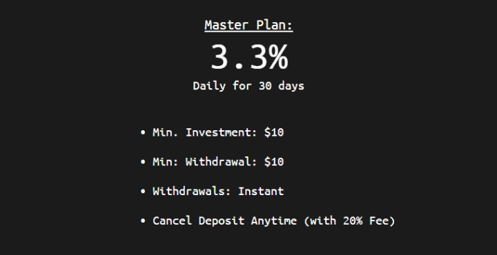 Plan inwestycyjny projektu Xennbit