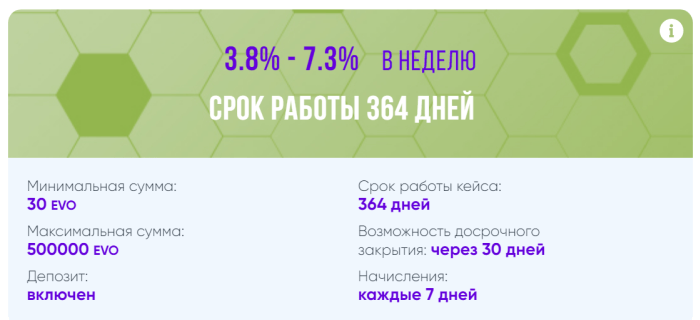 Investment plan of the EvolaTeam project